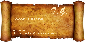 Török Galina névjegykártya